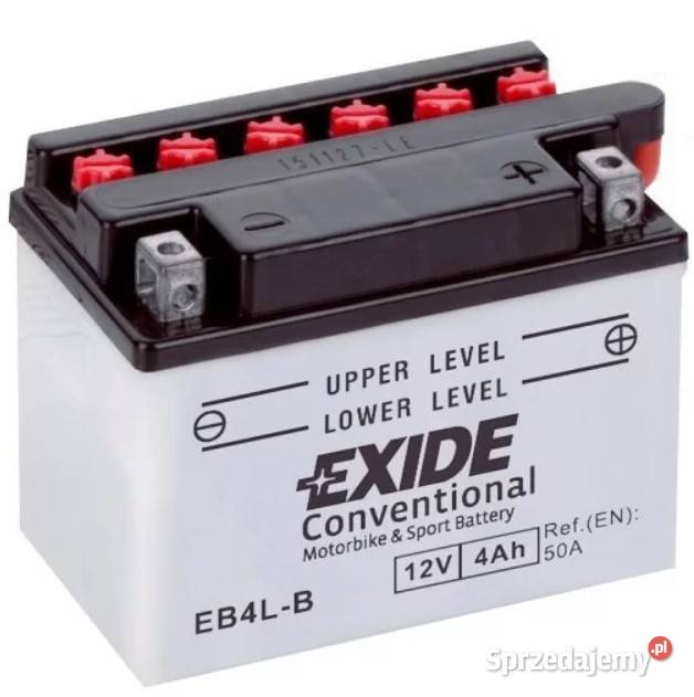 Akumulator motocyklowy EXIDE EB4LB YB4LB 12V 4Ah Akumulatory motocyklowe sprzedam