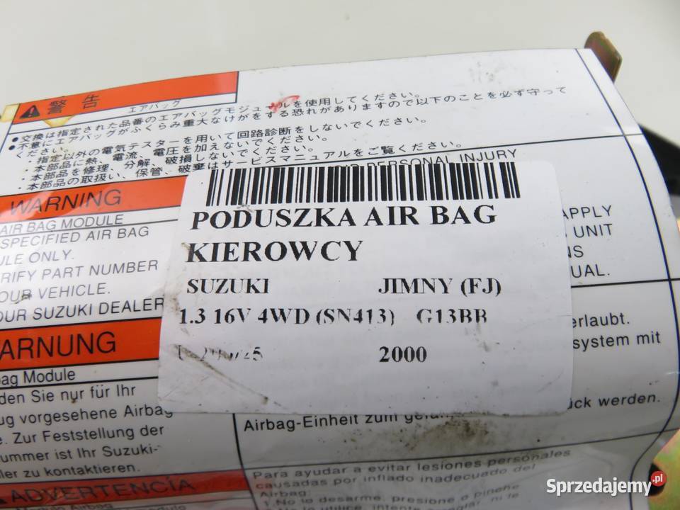 PODUSZKA KIEROWCY SUZUKI JIMNY FJ 4815081A01