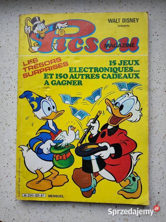 Stary komiks 1982 Picsou Magazynie Disney Belgia Kościan