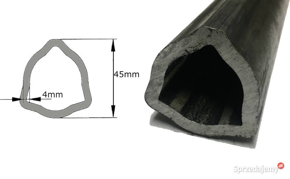 Rura WOM trójkąt 45 x 4 mm 95 APG TT45495 Kamionna sprzedam