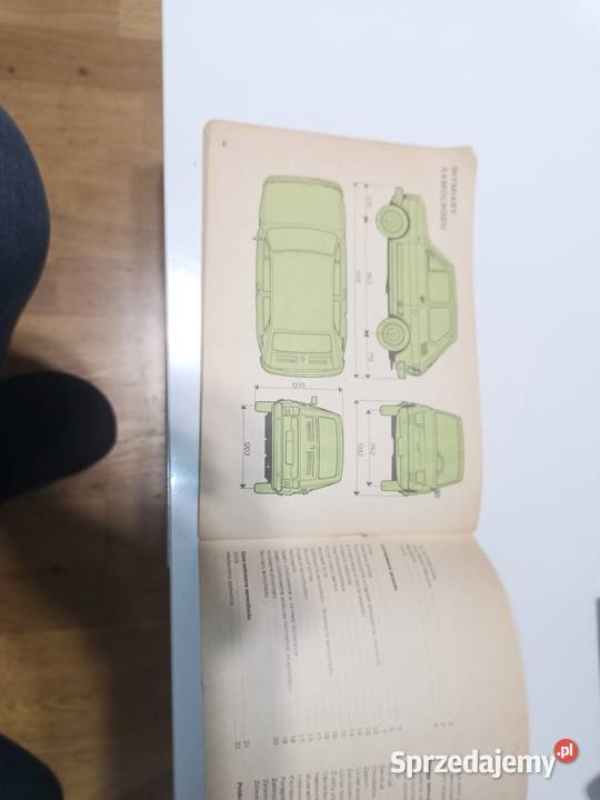 Sprzedam instrukcja obsługi samochodu fiat 126p mazowieckie Kozłów Biskupi