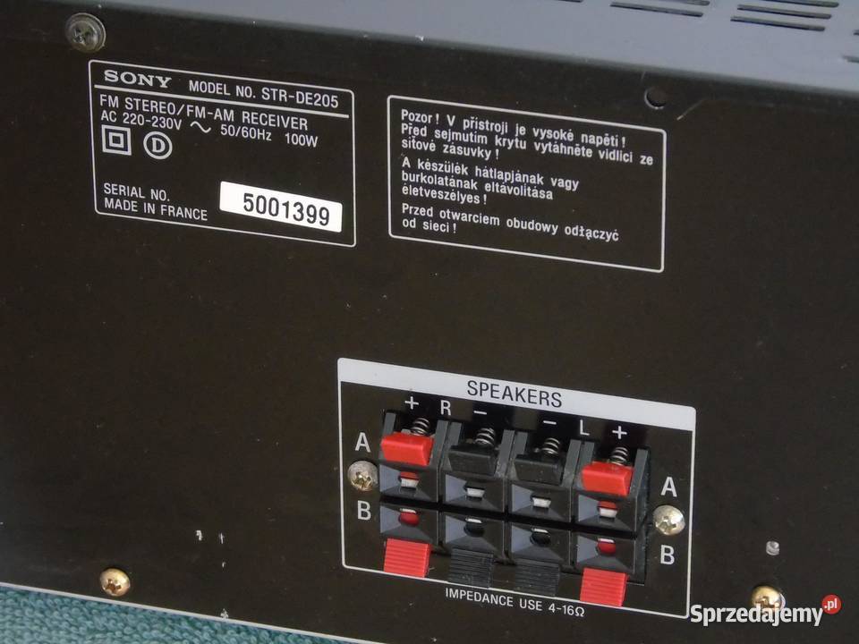 Amplituner Sony STRDE205 RDS sprawny WYSYŁKA Jasło
