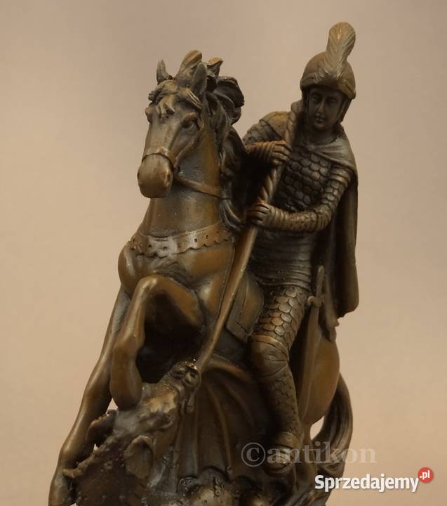 Święty Jerzy figurka z brązu Gdańsk