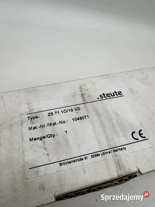 Steute ZS 71 1O1S VD 1048071 Wyłącznik linkowy