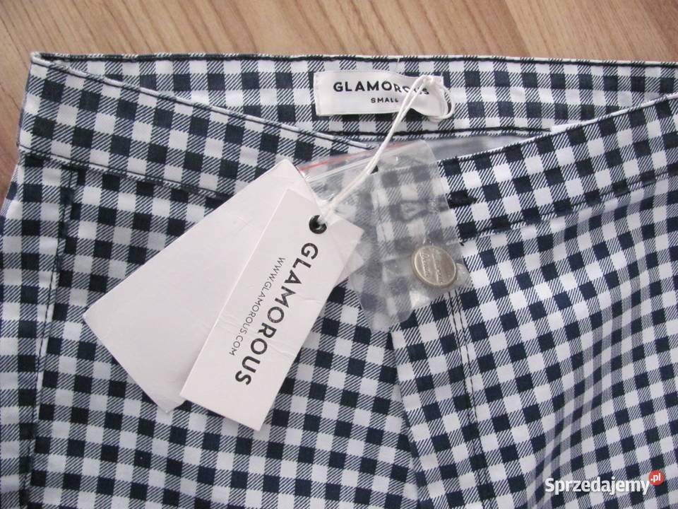 spodnie GLAMOROUS w kratę r S jeans skinn Zamość sprzedam