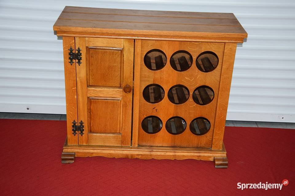 szafka na wino z drewna dębowego super stan Pozostałe Olsztyn sprzedam