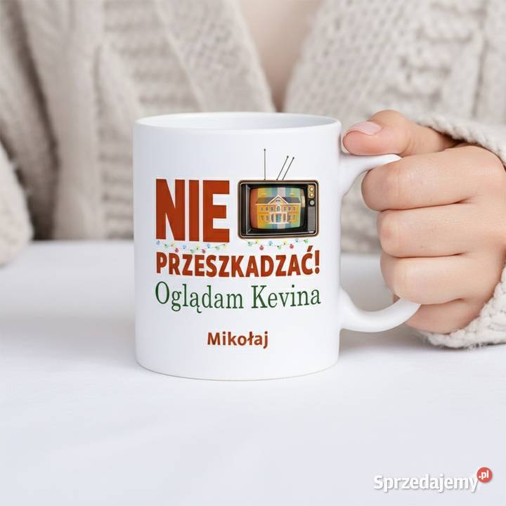 Kubek z nadrukiem kewin sam w domu