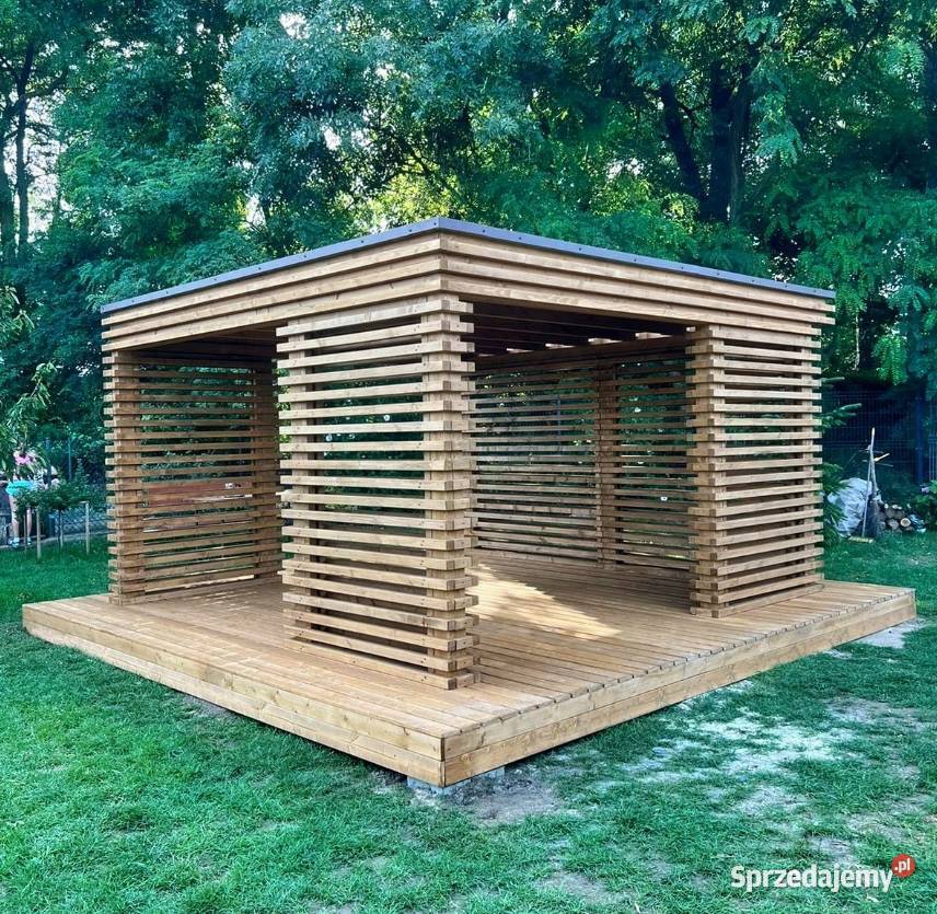 Nowoczesna Altana Ogrodowa 45x45m Altanka warmińsko-mazurskie Godki