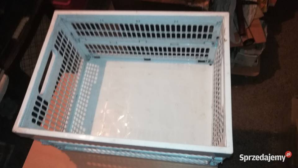 Stara skrzynka plastykowa składana łódzkie Łódź