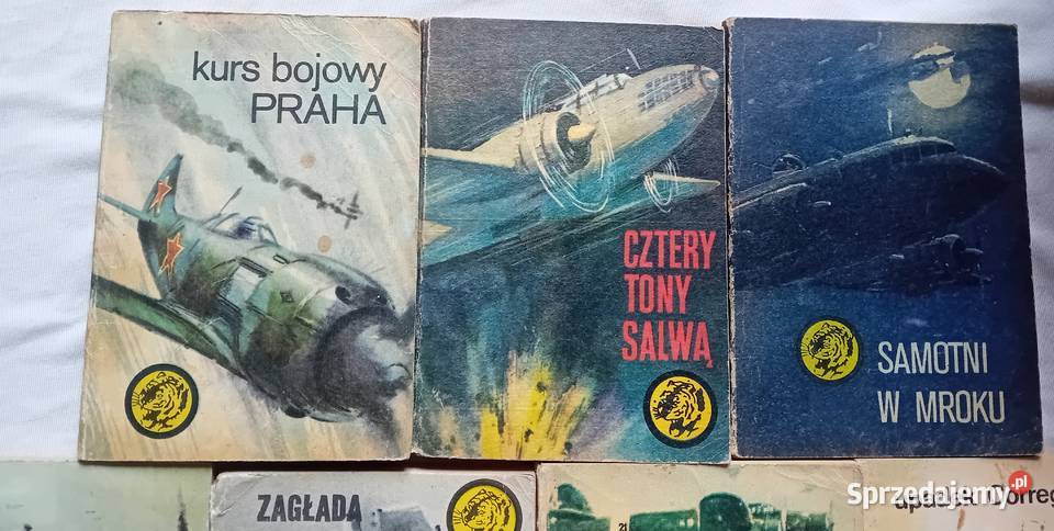 Zestaw 10 ksiażeczek z serii Żółty Tygrys z lat Koźminek