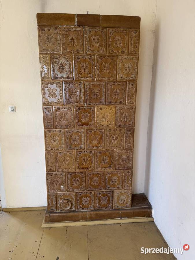 Duży piec kaflowy dwustronny 2 pokoje ozdobne lubelskie Lublin