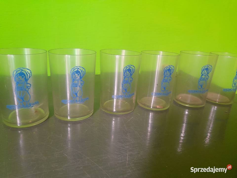 Szklanki PRL komplet 6 sztuk dolnośląskie Oleśnica sprzedam