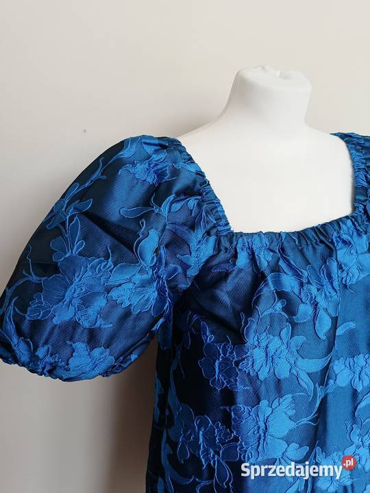 Sukienka OBJECT r 38 haft kwiatowy bufiaste pomorskie Gdynia sprzedam