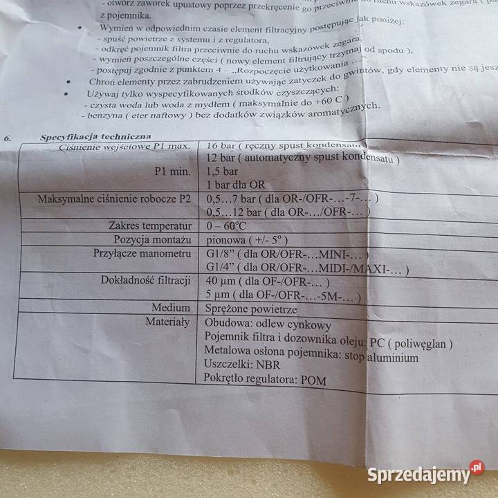 Reduktor ciśnienia OFR1 Konin
