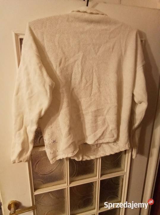 Sweter z haftem Vintage Warszawa