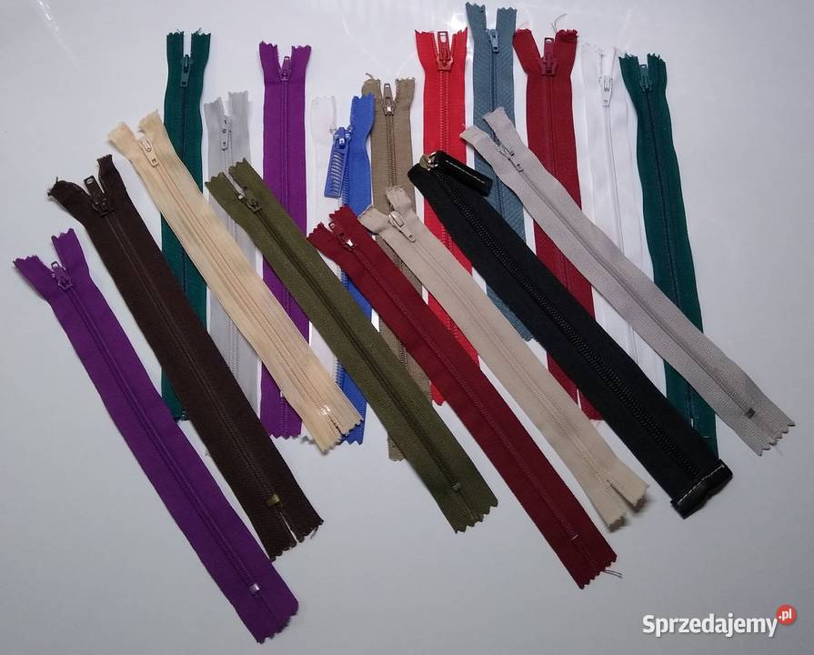 Zamek Błyskawiczny Zamki Zestaw 18 sztuk Rękodzieło Gdańsk