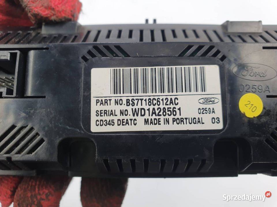 PANEL KLIMATYZACJI FORD MONDEO MK4 BS7T18C612AC Lipno