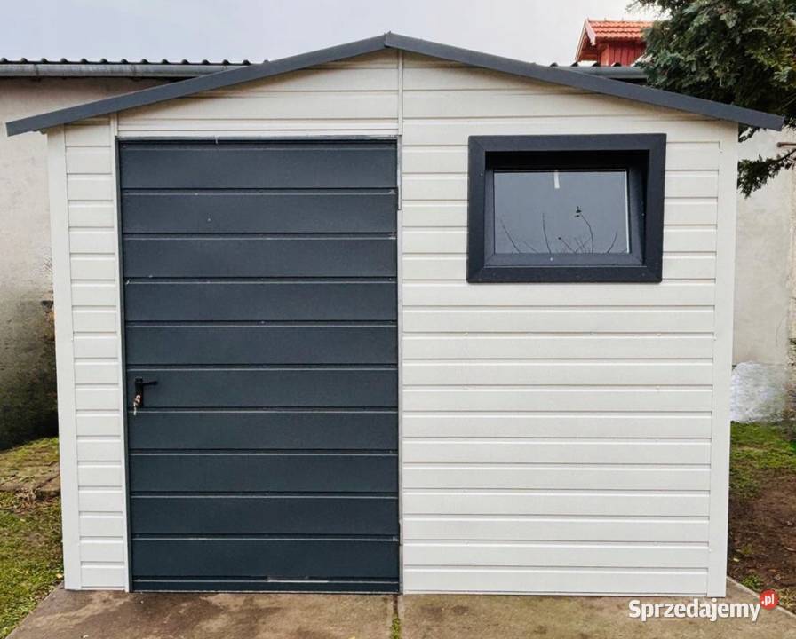 Schowek ogrodowy 25x3 biały antracyt dach Jodłownik