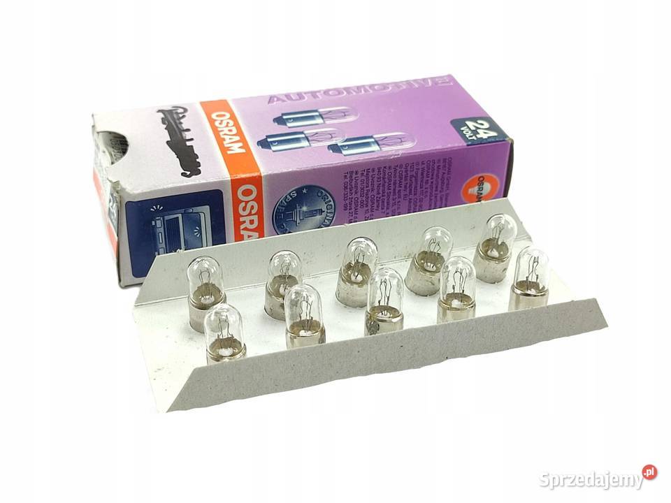 ŻARÓWKA KOMPLET 10 OSRAM 24V 4W BA9S T4W 3930 sprzedam