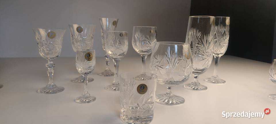 Kieliszki kryształowe styl Glamour Luksusowy