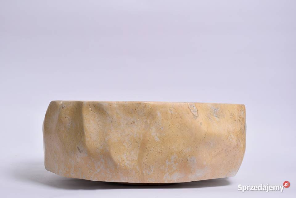 EROSI Yellow D polerowana kamienna umywalka Dom i Ogród Gdynia