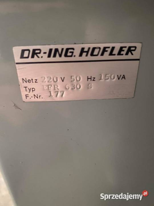 Maszyna pomiarowa do kół zębatych Hofler EFR630S Pozostałe sprzedam