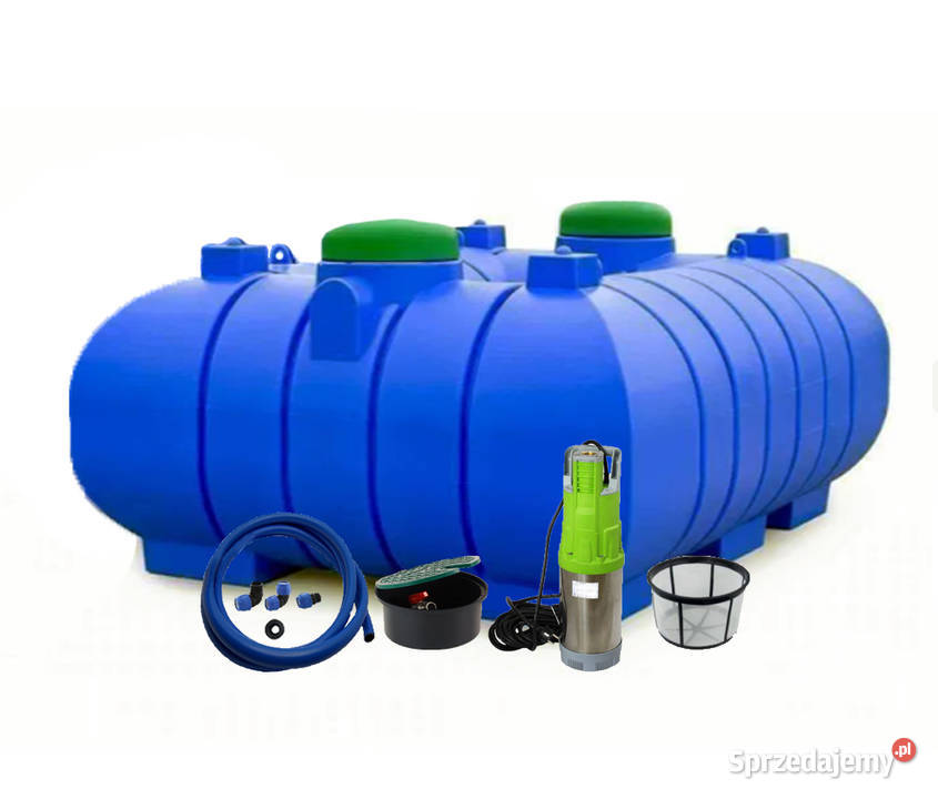 Zbiornik na deszczowke 5000L FLAT zestaw Pomp i