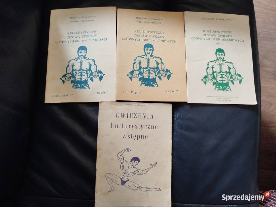 kulturystyczny zestaw ćwiczeń PRL 1987 retro Bolesławiec sprzedam