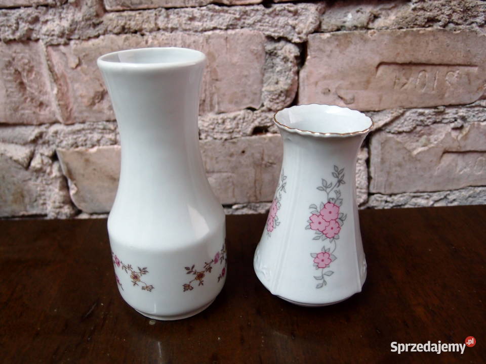 Porcelanowy wazon z okresu PRLu Chodzież Wawel Łódź