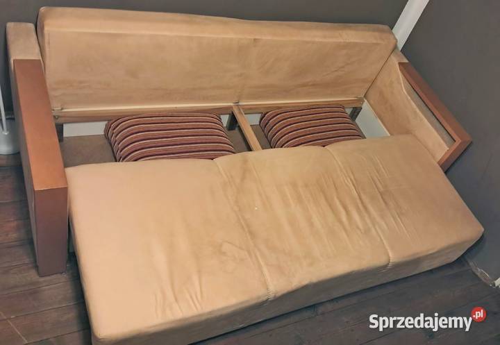 Sofa rozkładana z pojemnikiem na pościel podkarpackie Rzeszów