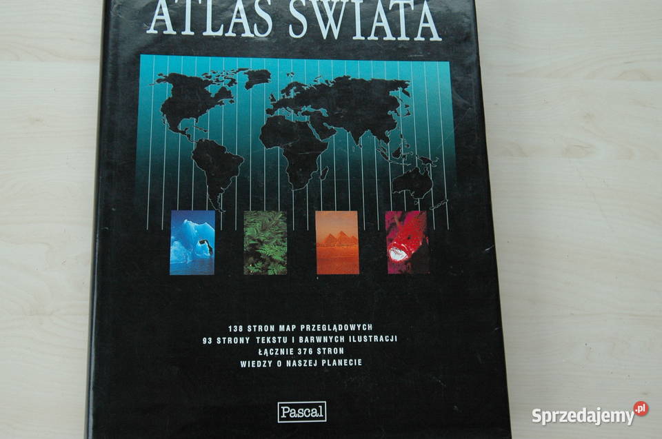 wielki ilustrowany ATLAS ŚWIATA Pascal pomorskie Gdańsk