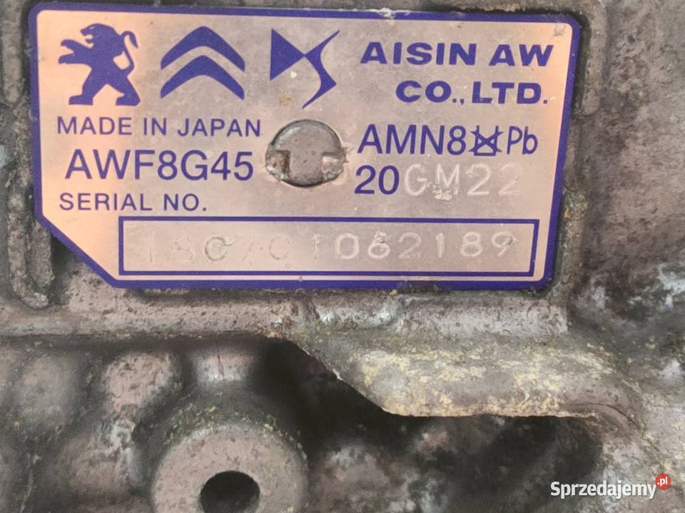 Skrzynia Biegów Automat Citroen DS7 AWF8G45 Skrzynie biegów automatyczne Pleszew sprzedam