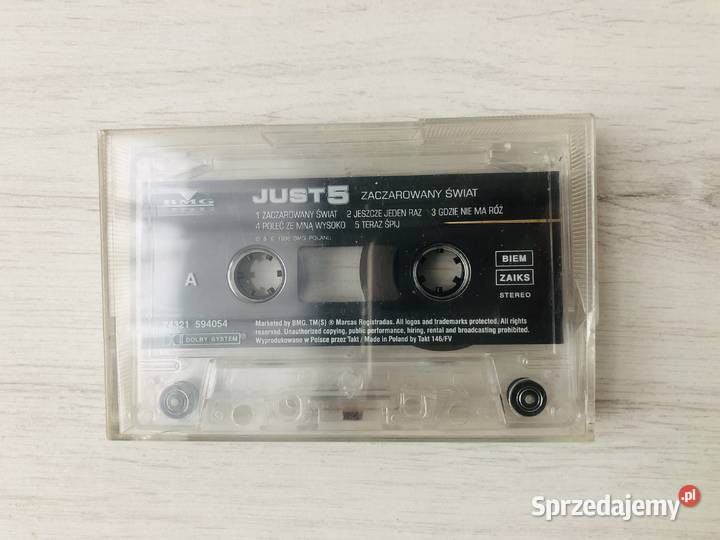 Kaseta audio Just 5 Zaczarowany świat kasety Płyty i kasety Łódź