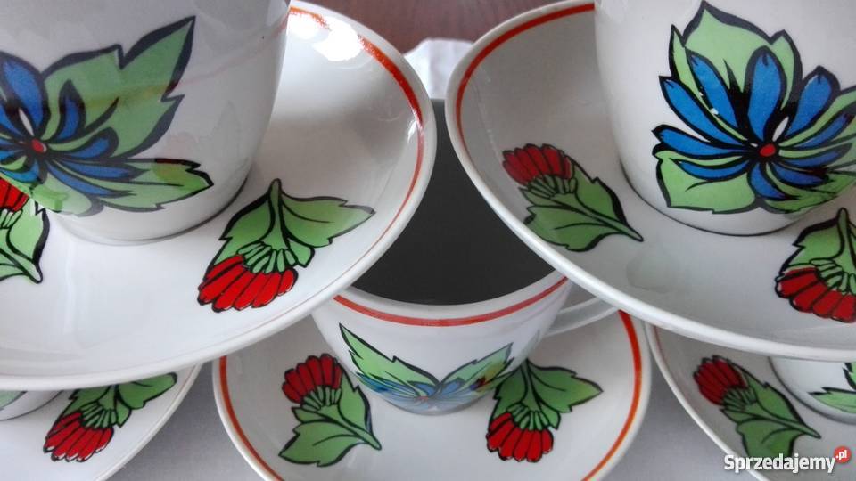 Filiżanki porcelanowe Aldona CHODZIEŻ Białystok sprzedam
