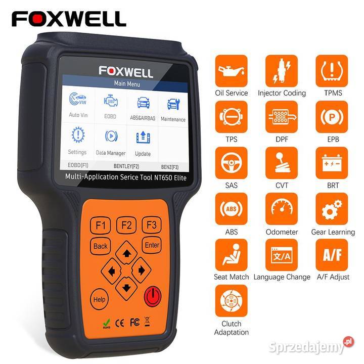 Skaner Diagnostyczny FOXWELL NT650 Elite ODB2 Motoryzacja Biłgoraj