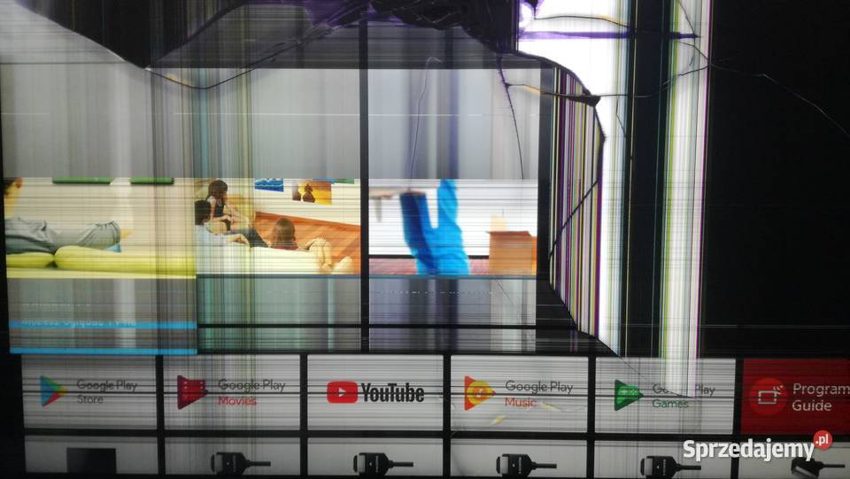 Uszkodzony SONY KD 49X8005C Uszkodzona matryca Częstochowa