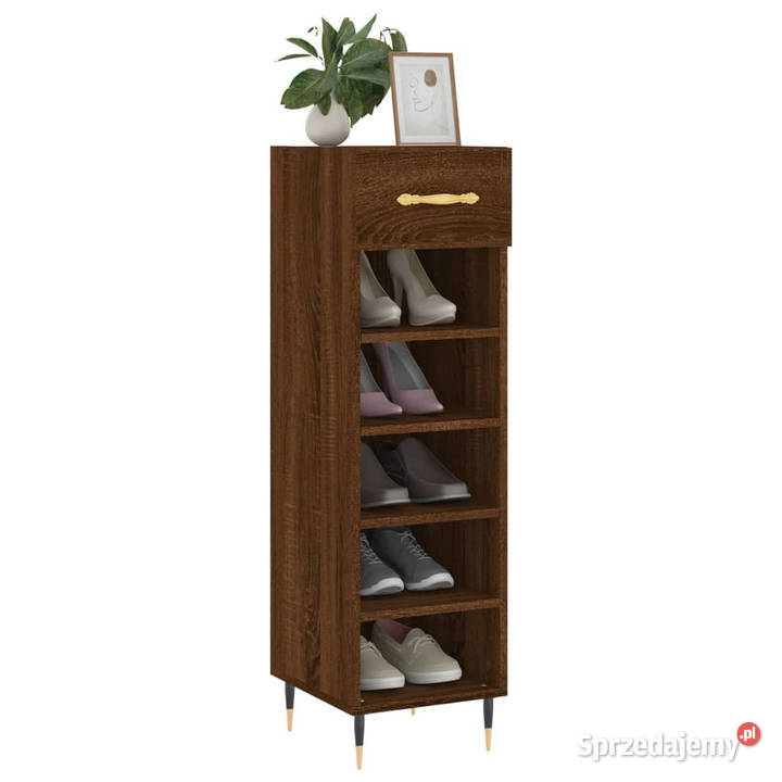 Szafka na buty brązowy dąb 30x35x105 WM829659 sprzedam