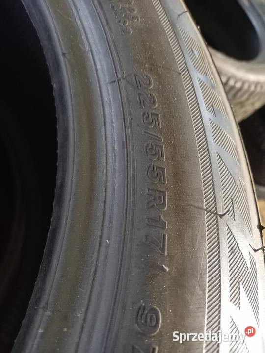 2x Opona UŻYWANA ZIMOWA 22555R17 BRIDGESTONE 119 Zaścianki