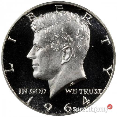 moneta USA dolara 1964 Pół dolara Kennedy Warszawa