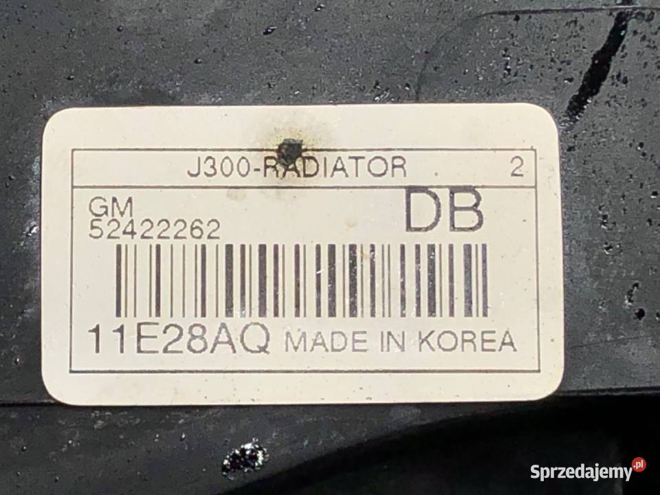 CHŁODNICA WODY CHEVROLET ORLANDO 18 141 52422262