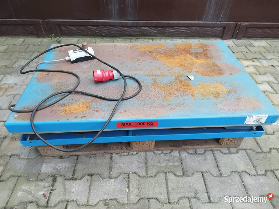 Stół podnośnikowy hydrauliczny 1300x800mm 1000 Strzyżew