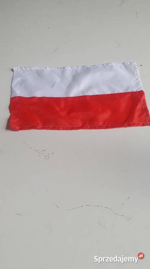 Flaga polski na auto Konin