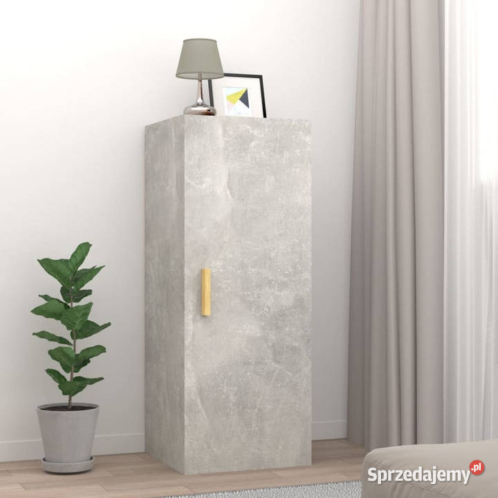 Szafka wisząca szarość betonu 345x34x90 WM812433 Warszawa sprzedam