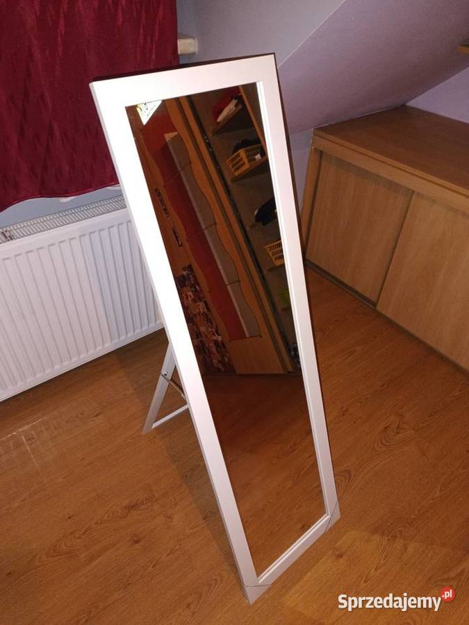 Lustro stojace 137x37 biały Skawina