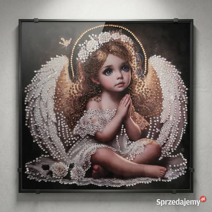 Aniołek wyklejanka diamentowa Kraków sprzedam