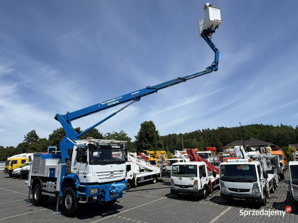 Mercedes AXOR 1829 4x4 Zwyżka RUTHMANN STEIGER Widełki sprzedam