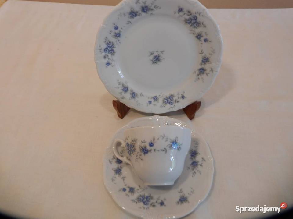 3 X Zestaw Śniadaniowy Bavaria Winterling 1950 Porcelana i szkło sprzedam