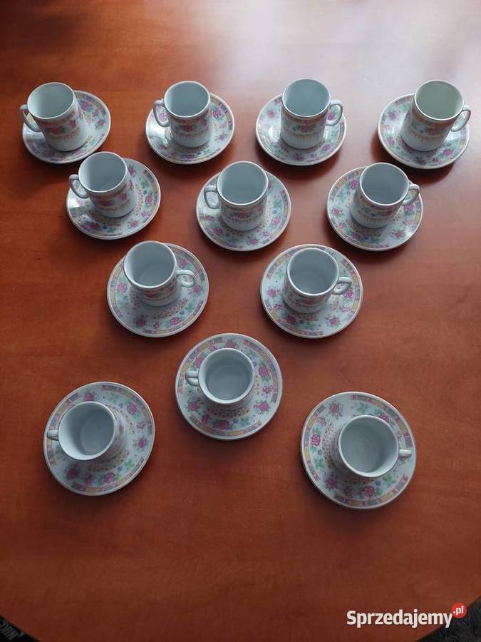 ZESTAW DO KAWY espresso filiżanki 50 ml spodki lubuskie Gorzów Wielkopolski