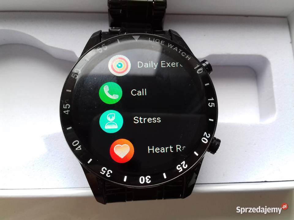 SmartWatch LIGE BW0189 Black Steel Belt BW0189A Bydgoszcz