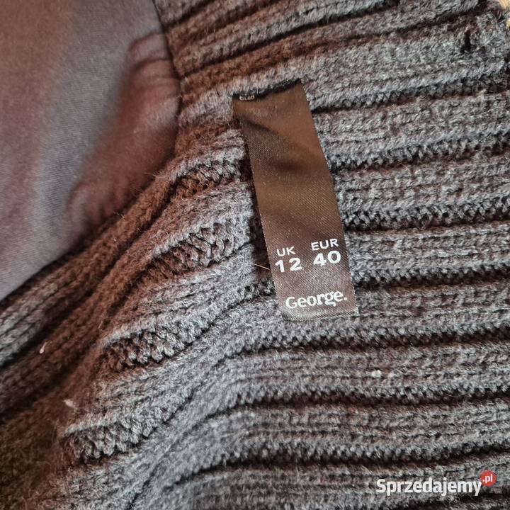 Sweter damski z futerkiem rozmiar L